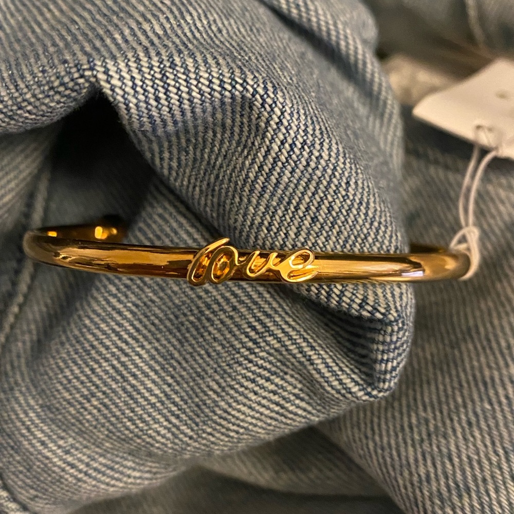 NWT Kate Spade Gold Love Bangle